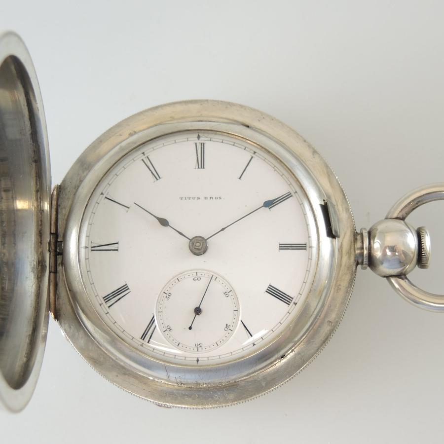 Massive 5 oz Silver Hunter Pocket Watch By Elgin. Circa 1872