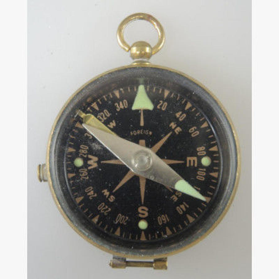 Gilt Metal Compass Fob. Circa 1950