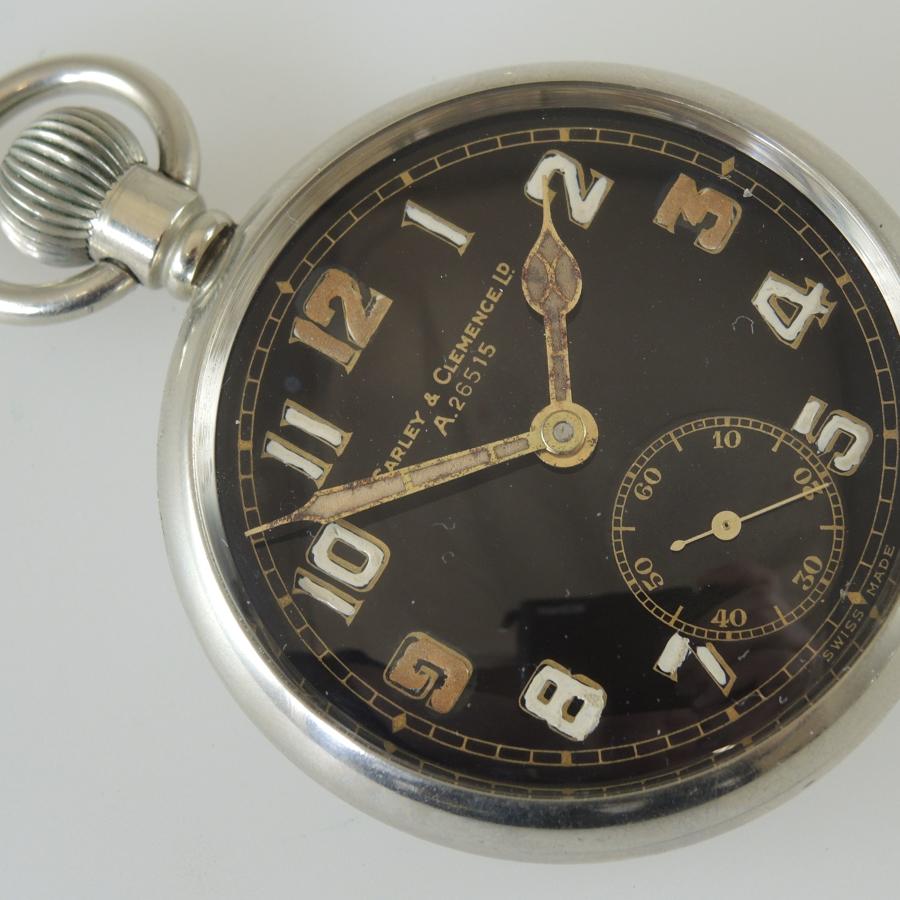 Military Pocket Watch. Carley and Clemence Ltd c1935