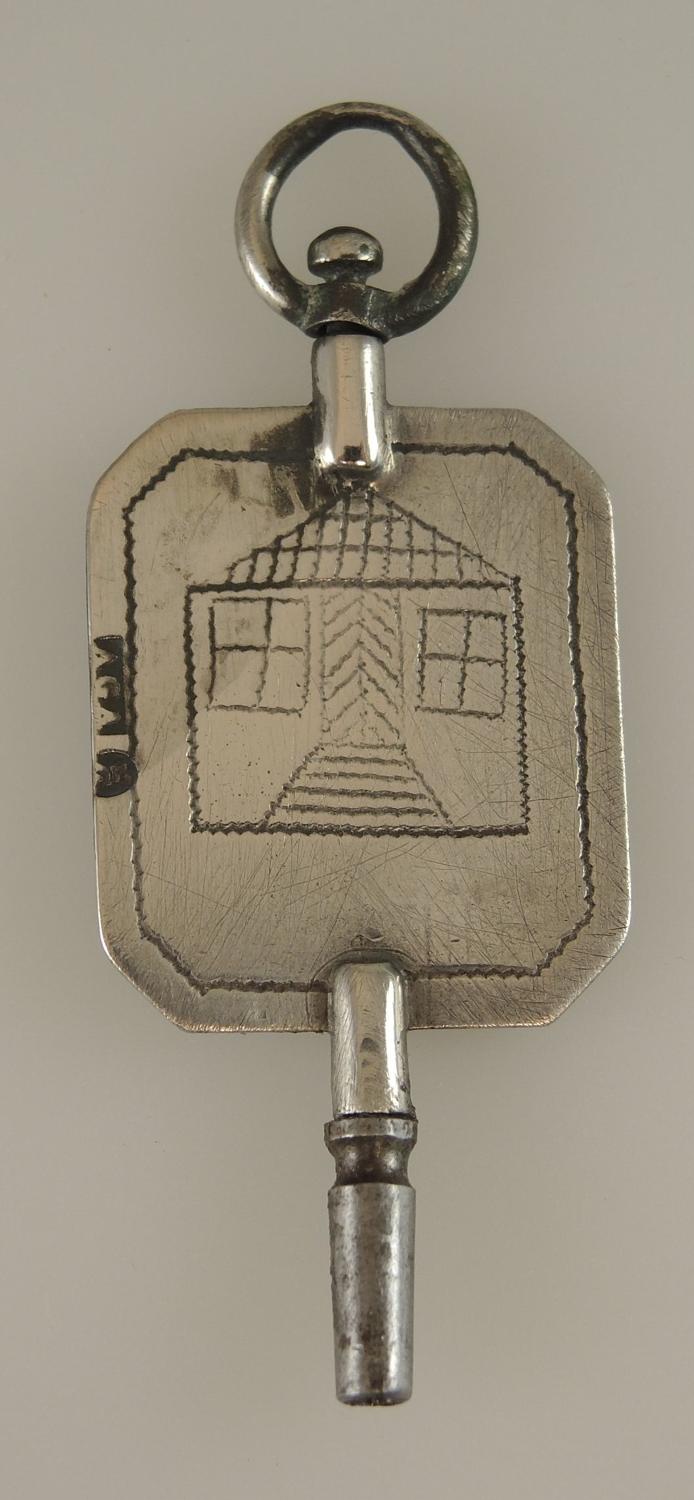 Early Silver Dutch pocket watch key c1830