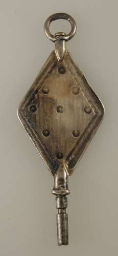 Early silver pocket watch key c1790