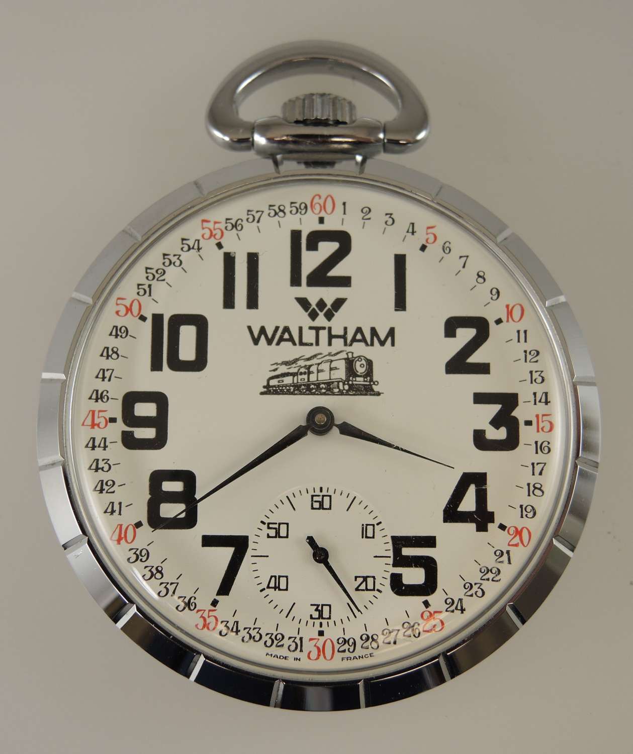 Unusual French Waltham pocket watch c1960