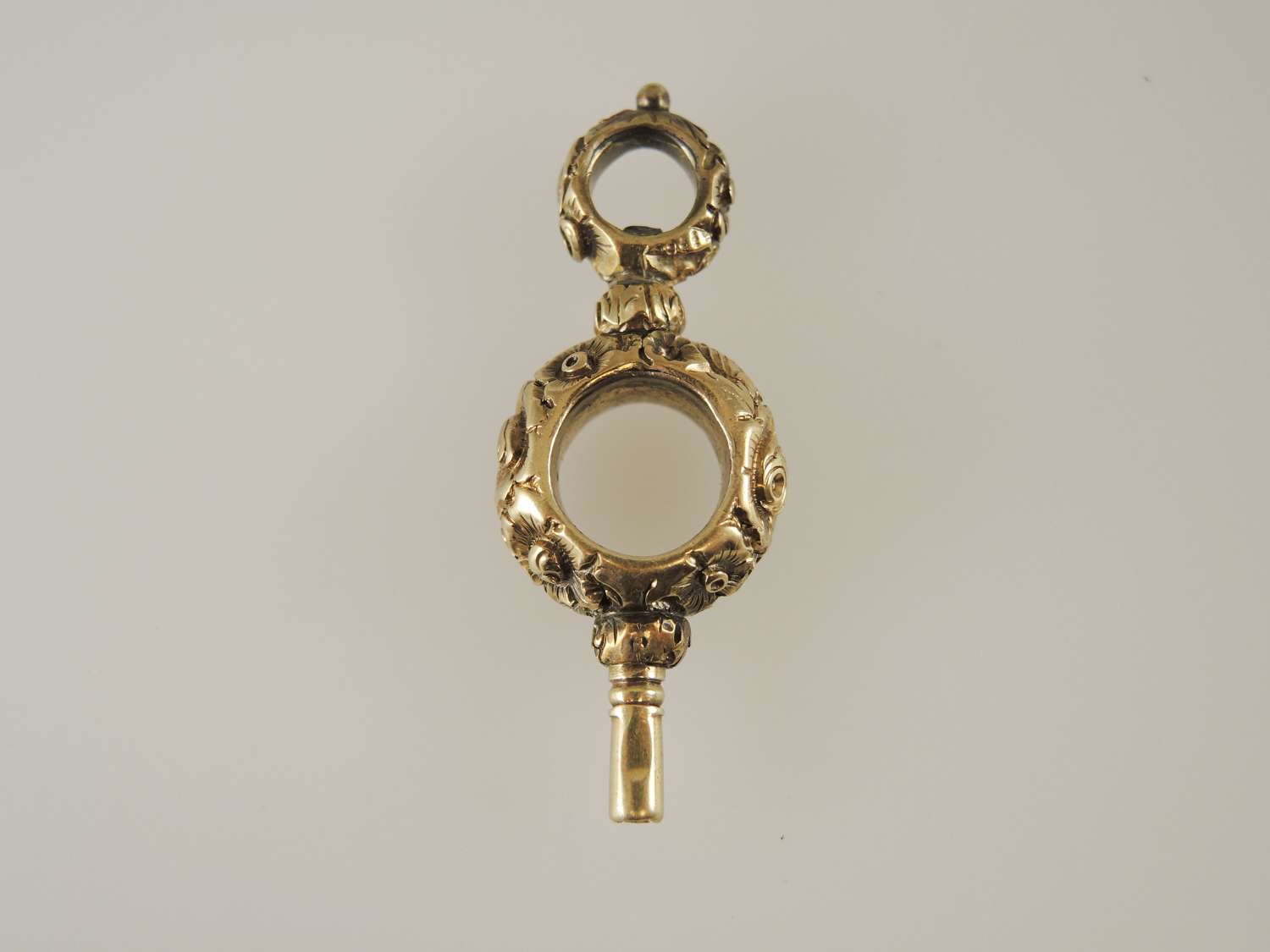 15K gold antique pocket watch key. C1850