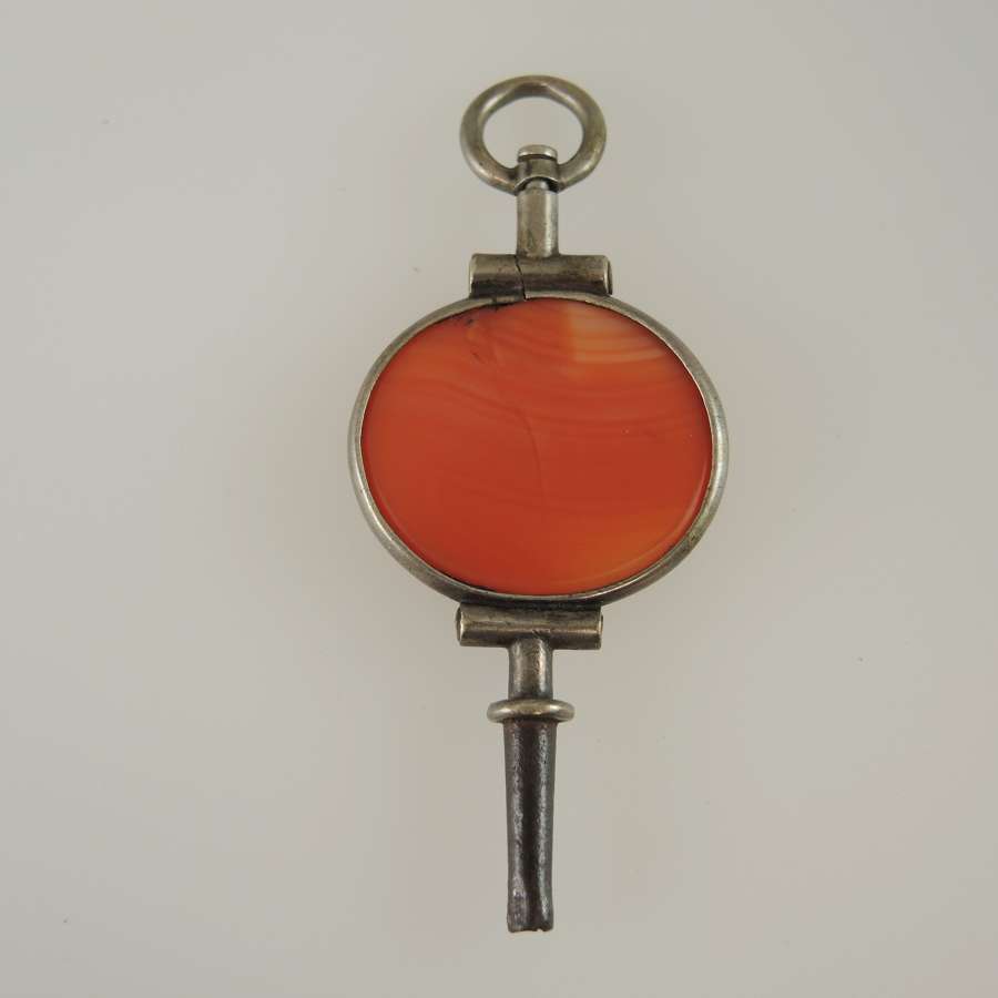 Early French Red stone pocket watch c1810