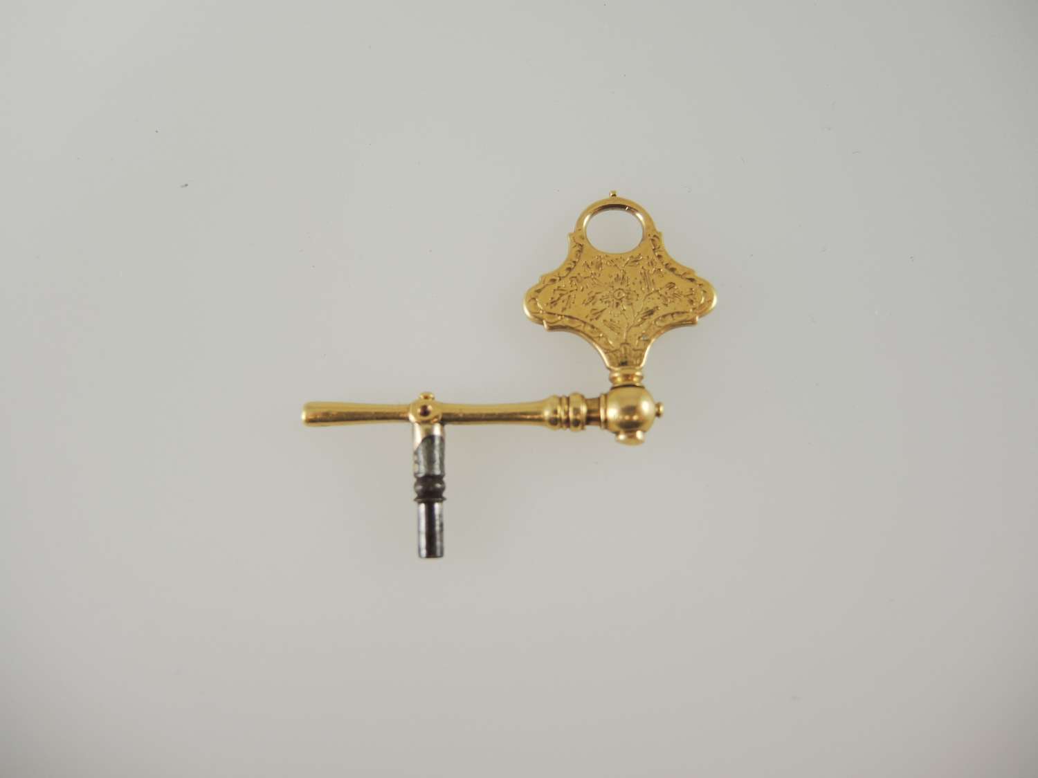 Solid 18K Gold Double ended Crank Key c1770