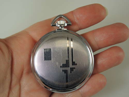 Stylish Black Dial DOXA pocket watch c1930