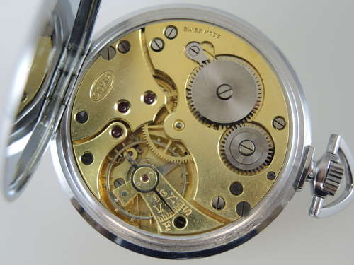 Stylish Black Dial DOXA pocket watch c1930