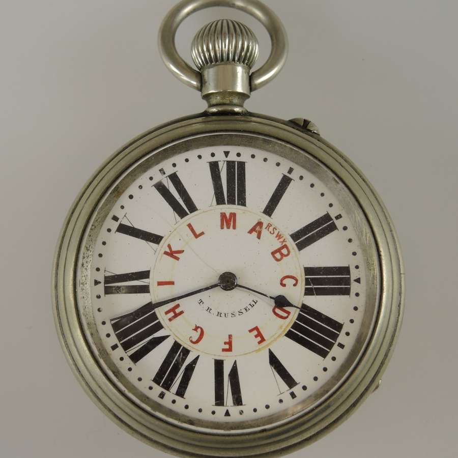 Rare TELEGRAPHIC WIRE dial pocket watch c1915
