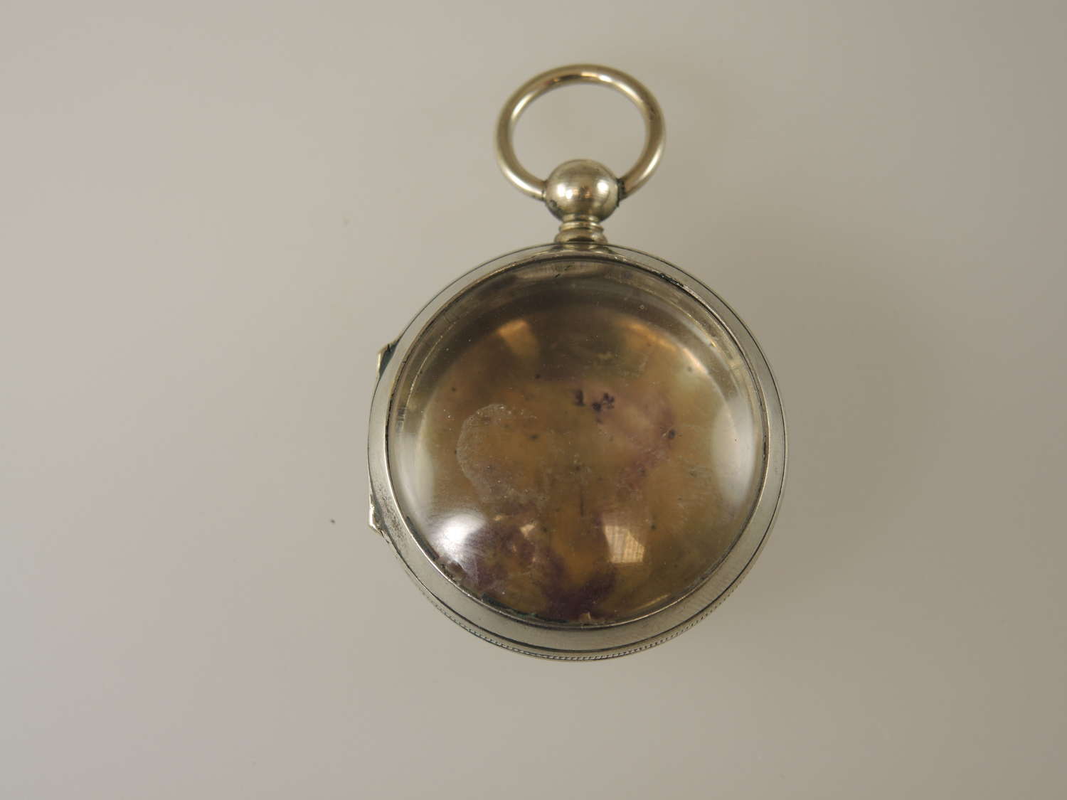 Gilt metal pocket watch case Suitable for pendant or locket also c1850