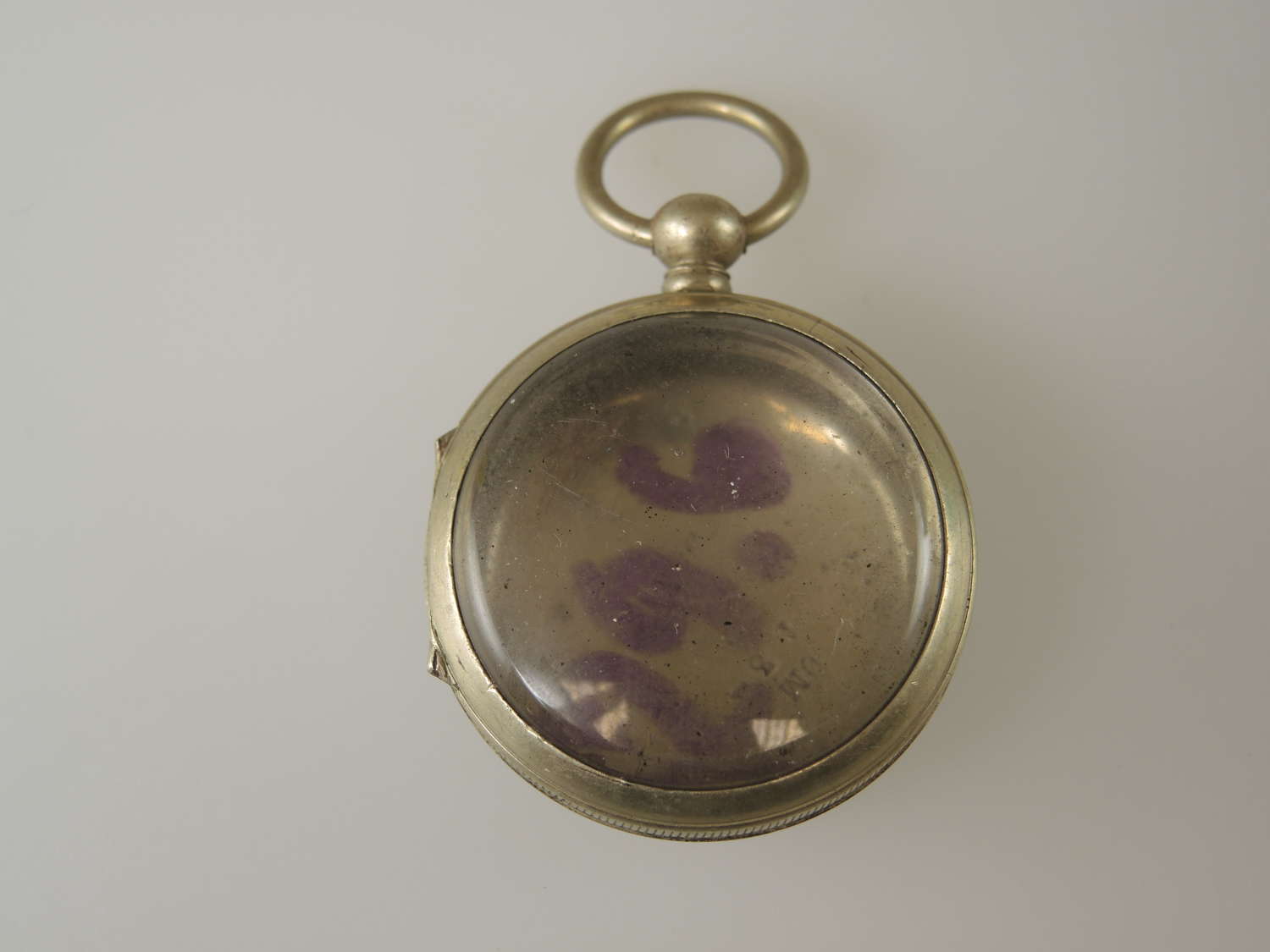 Gilt metal pocket watch case Suitable for pendant or locket also c1850