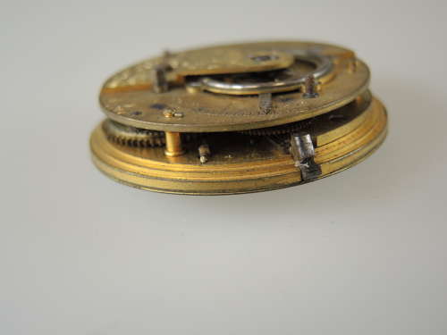 English fusee pocket watch movement COILEY, London c1880