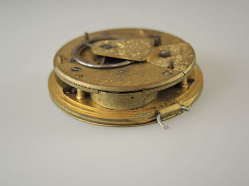 English fusee pocket watch movement COILEY, London c1880