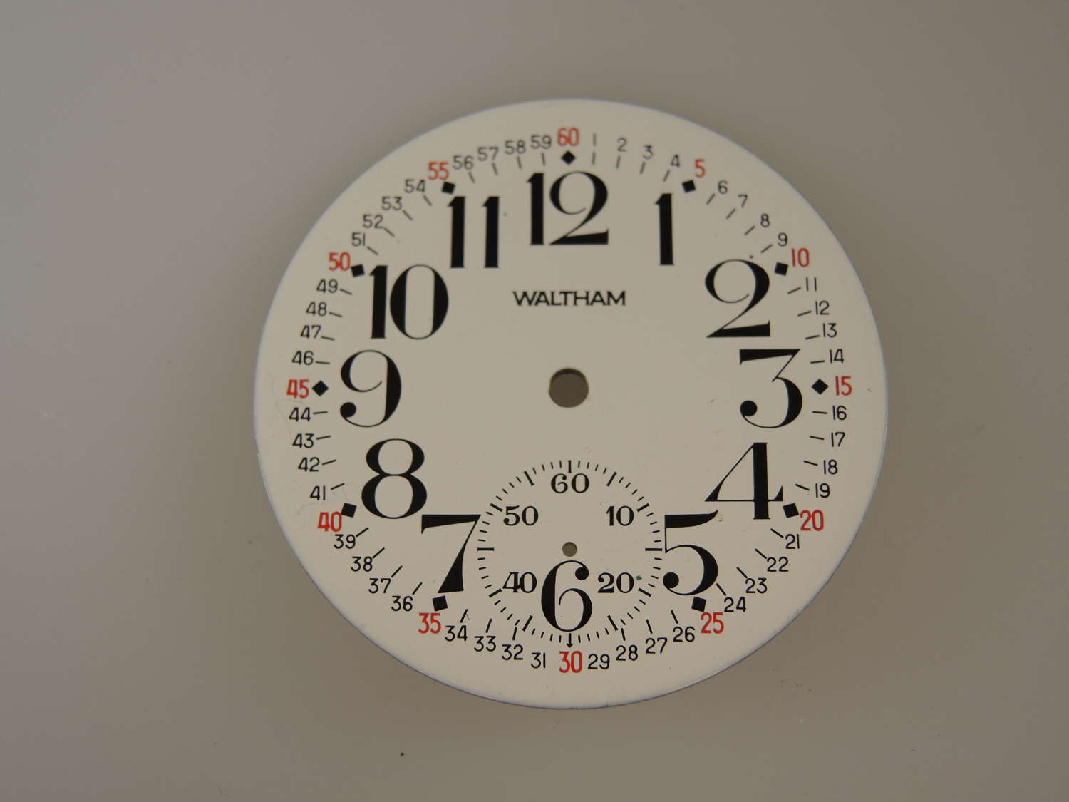 18s Waltham pocket watch dial