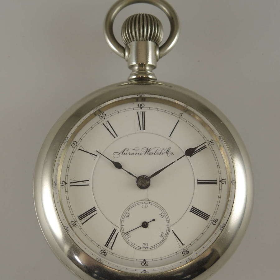 18s 11J Aurora pocket watch, Made expressly for the guild c1887
