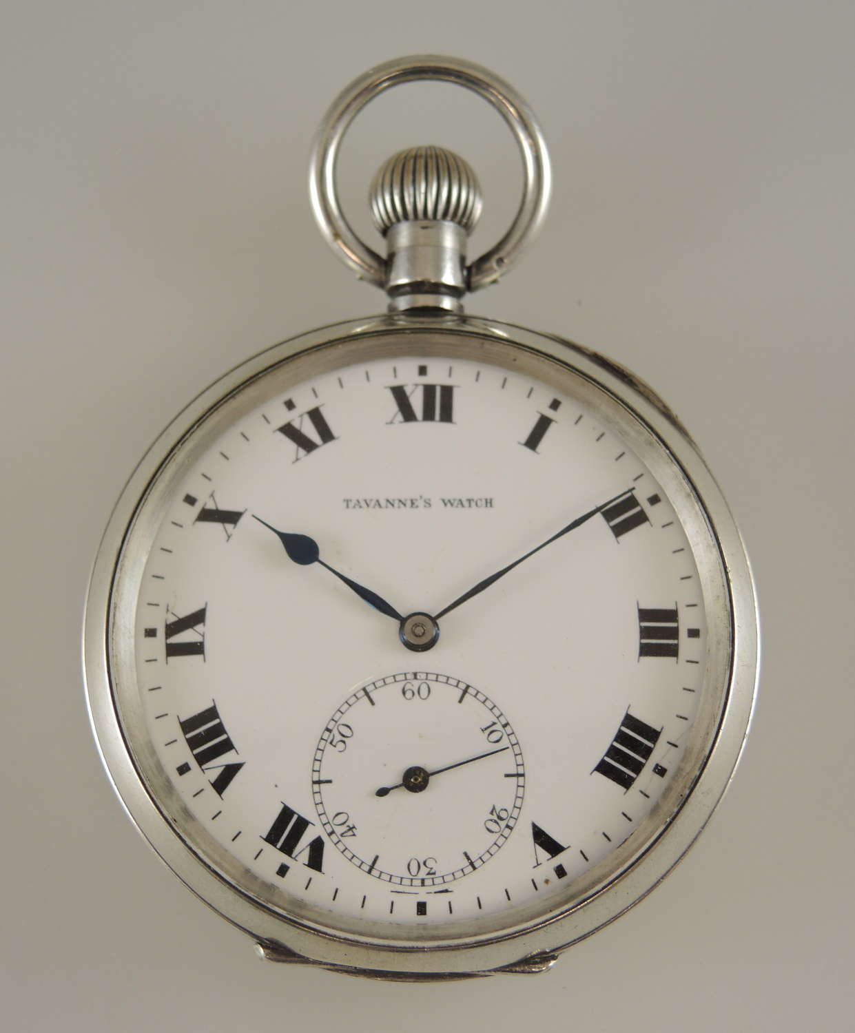 Vintage silver pocket watch c1918