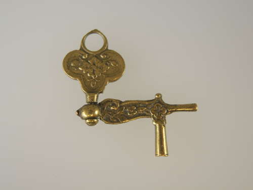 Early Crank pocket watch key c1750