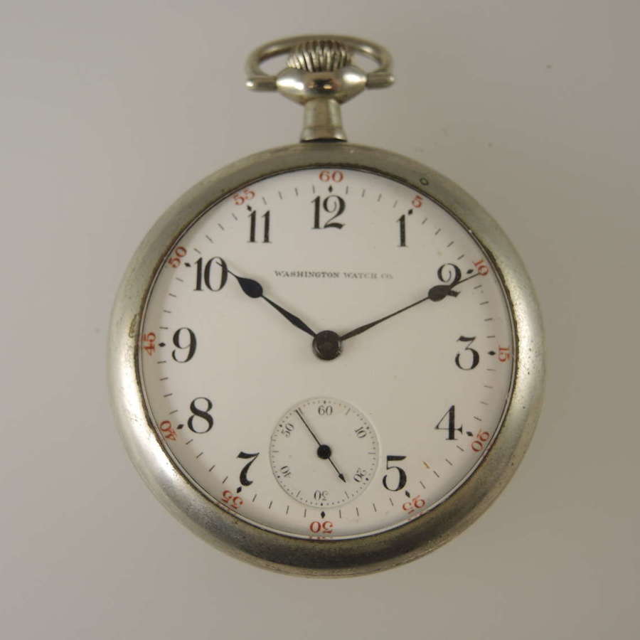 18s 17J Illinois Washington Watch Co Liberty Bell Pocket Watch 1916