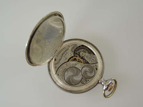 Silver Elgin Pocket watch c1905