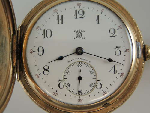 Hampden full hunter pocket watch c1899