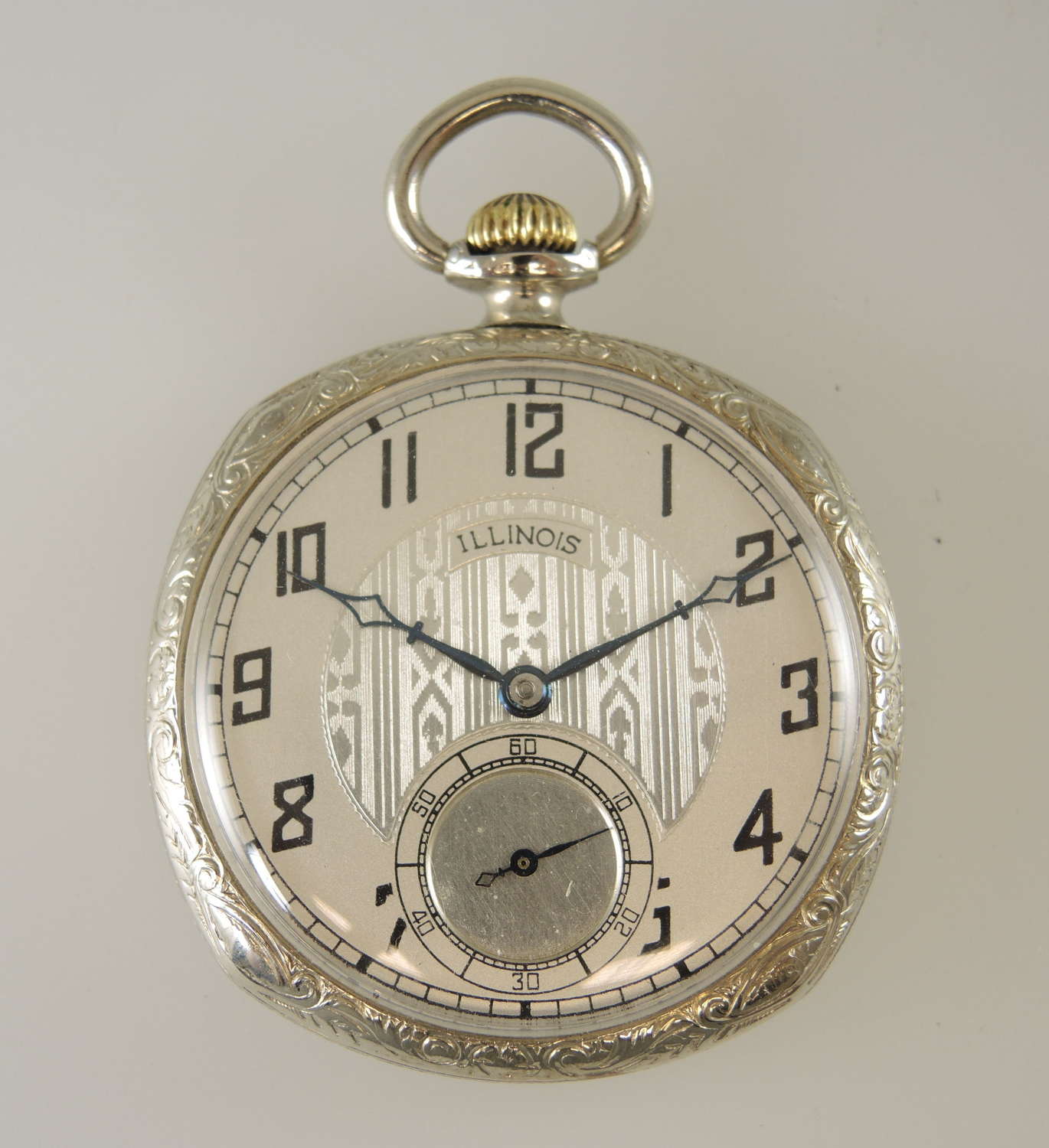 Unusual Square shaped Illinois Penn Special pocket watch c1925