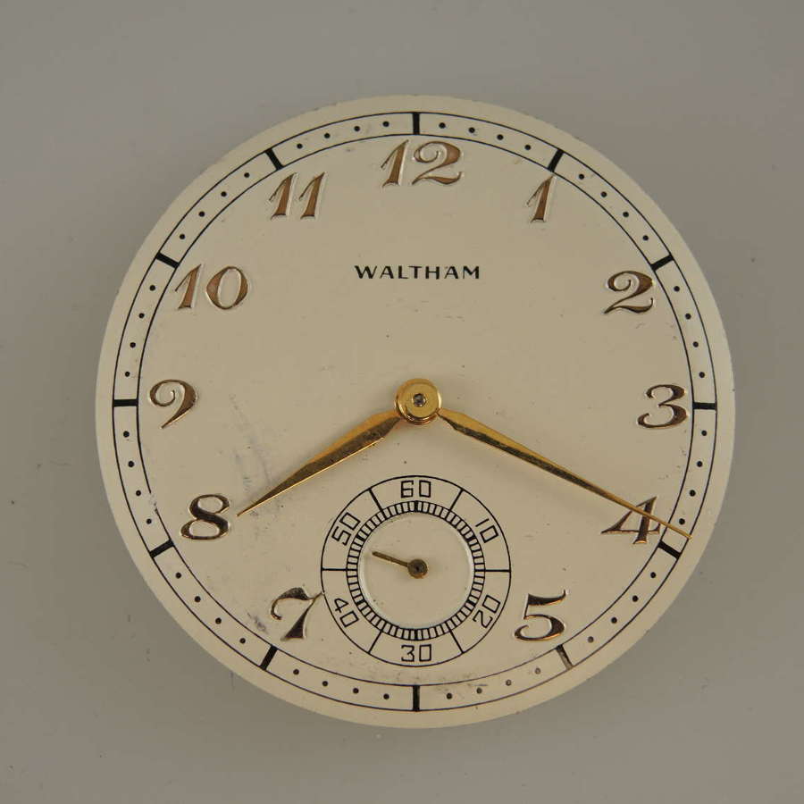 12s 21J Waltham Colonial pocket watch movement c1944