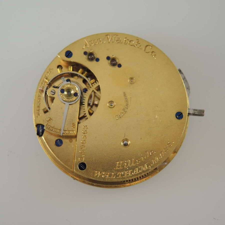 14s 13J Waltham Model 1874 pocket watch movement c1882