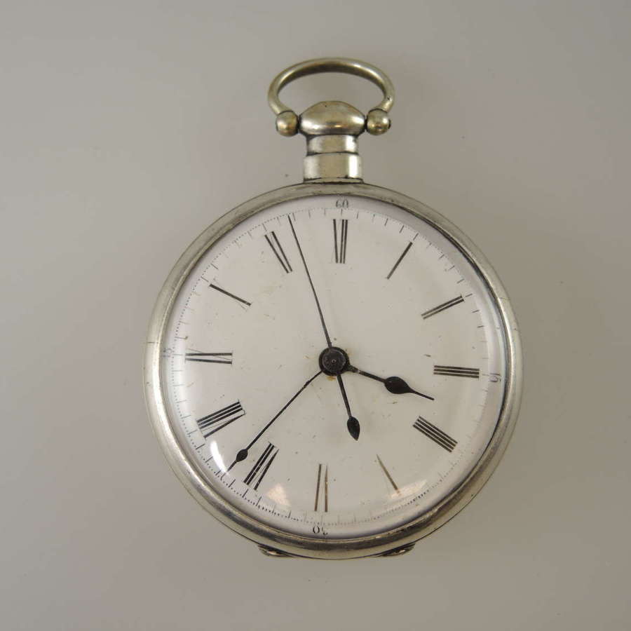 Silver Chinese market pocket watch By Bovet c1850