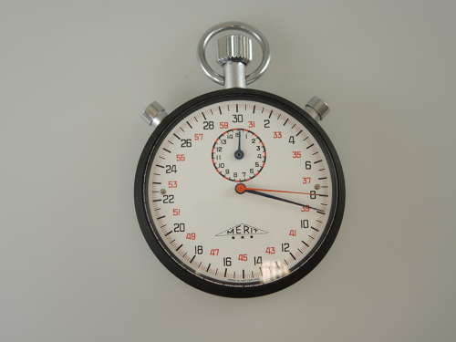 Heuer Split Seconds stop watch with box c1970