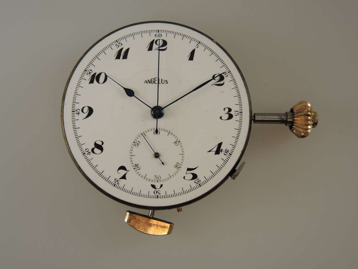 Good Swiss Repeater chronograph movement. Working with hands c1900