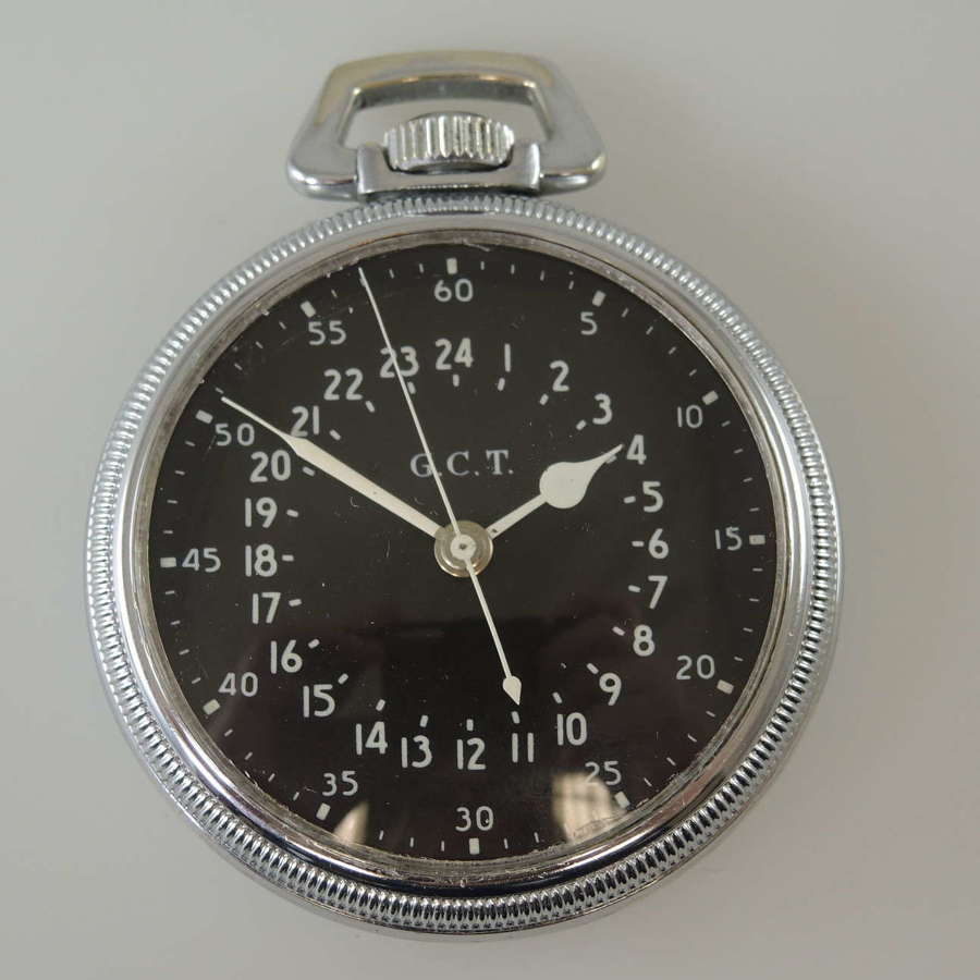 Hamilton 4992B 24 Hour Military pocket watch c1941
