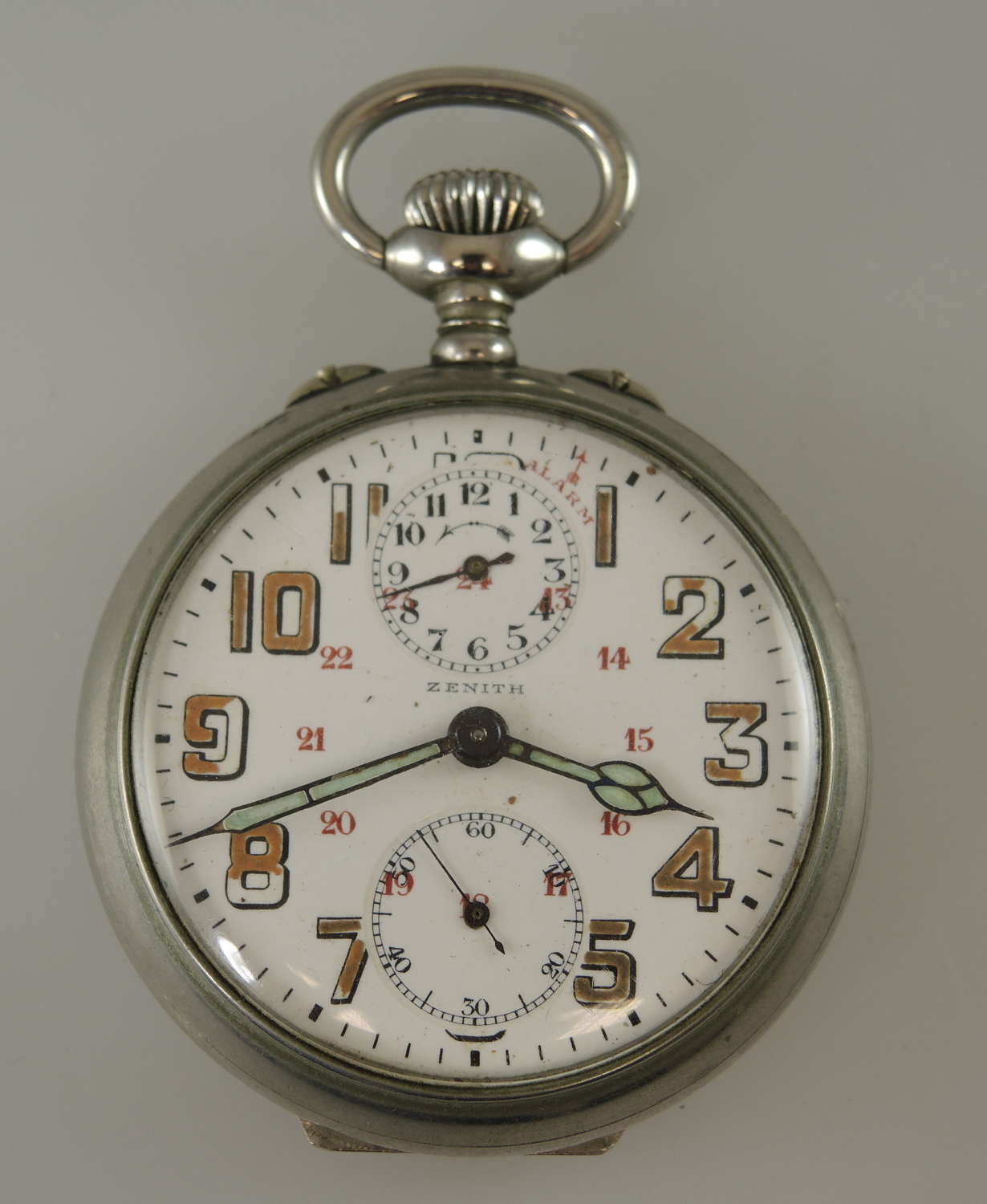 Zenith pocket watch with an alarm function c1910