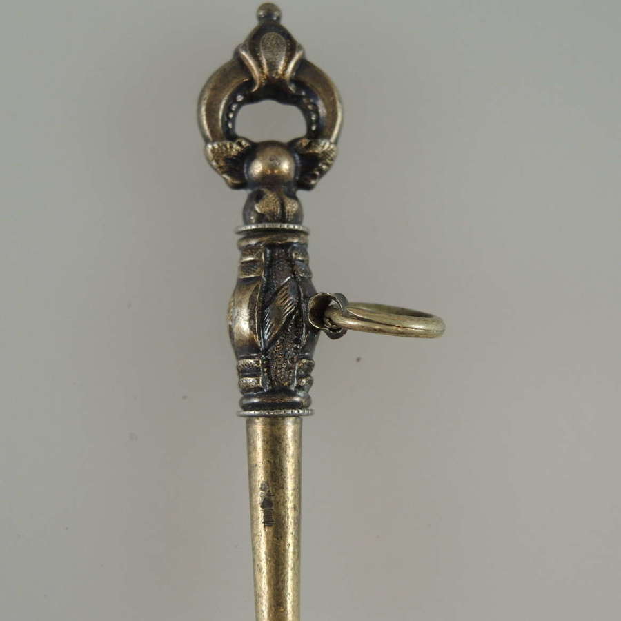 Fancy Victorian pocket watch key c1880