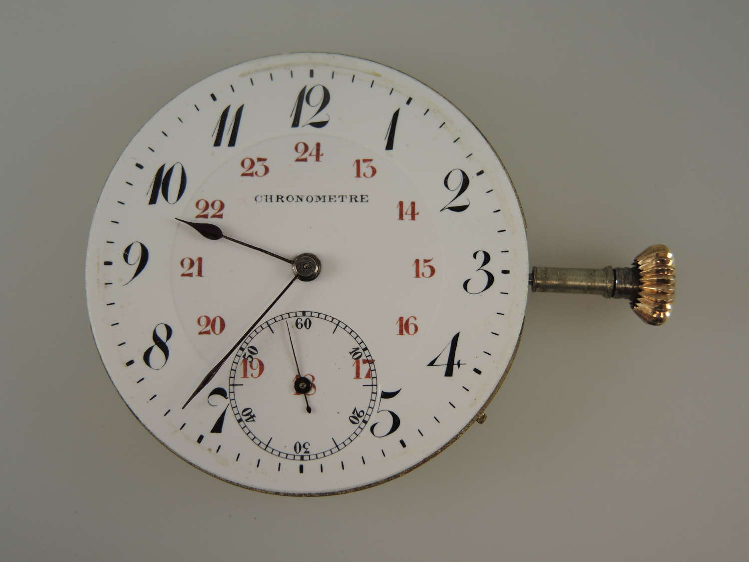 Swiss Chronometer pocket watch movement c1900