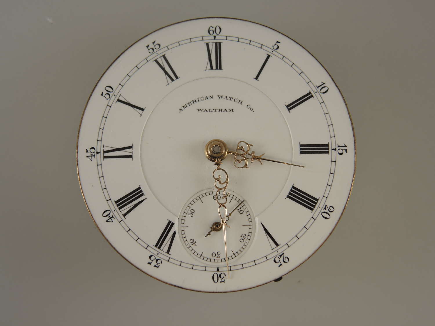 Fine example of a 18s 15J Waltham hunter pocket watch movement c1883