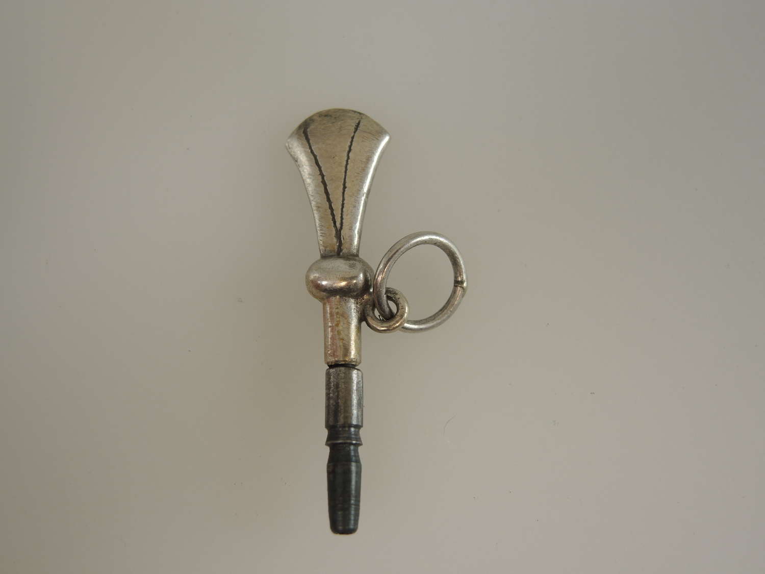 Silver pocket watch key c1890