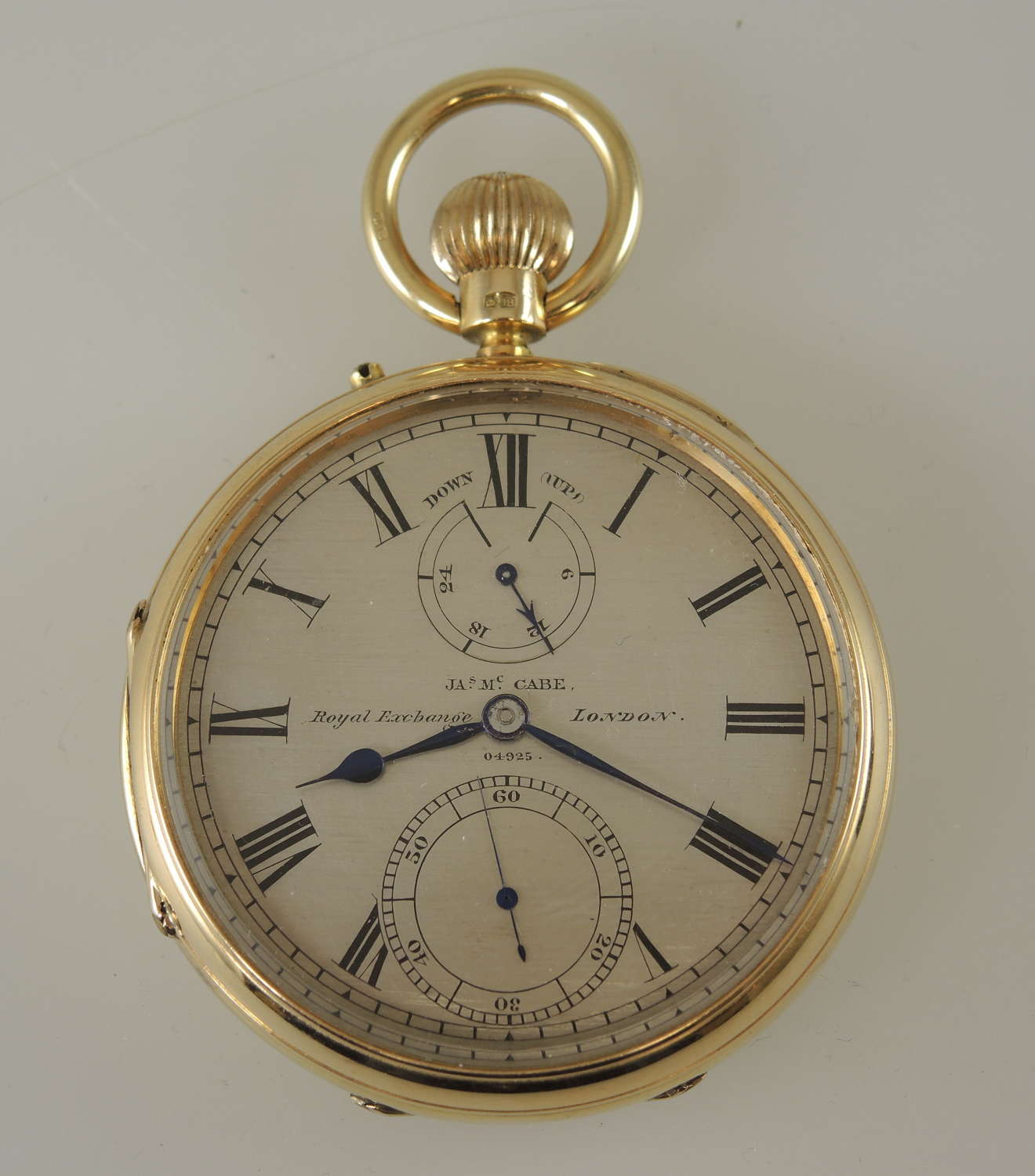 18K Gold chronometer pocket watch by Ja’s Macabe c1877