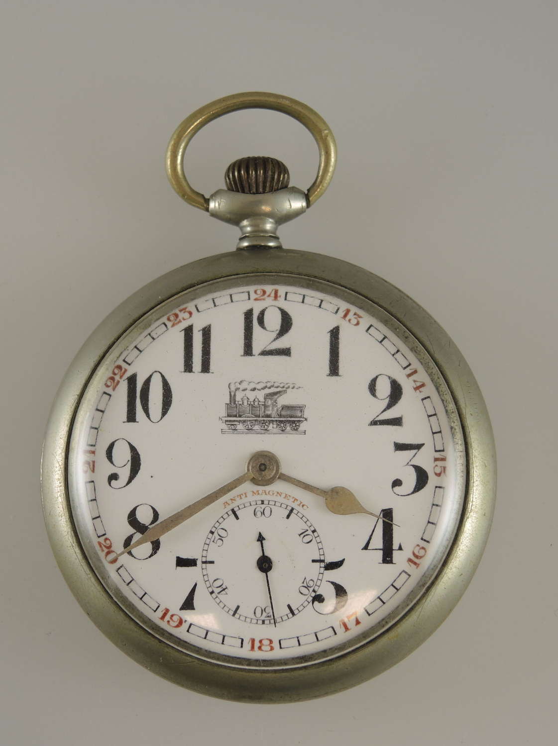 Vintage pocket watch with a TRAIN Dial c1910