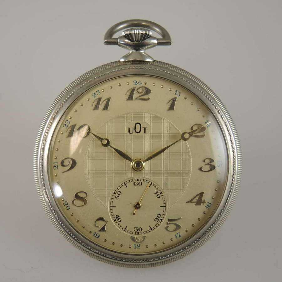 Vintage pocket watch by UOT. Watch without fault c1930
