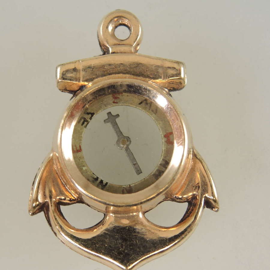 Gilt Compass fob c1890