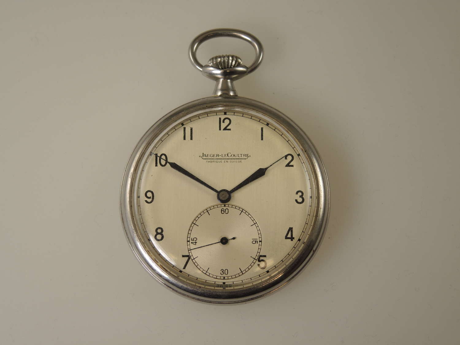 Stylish Jaeger-Le-Coultre pocket watch c1940