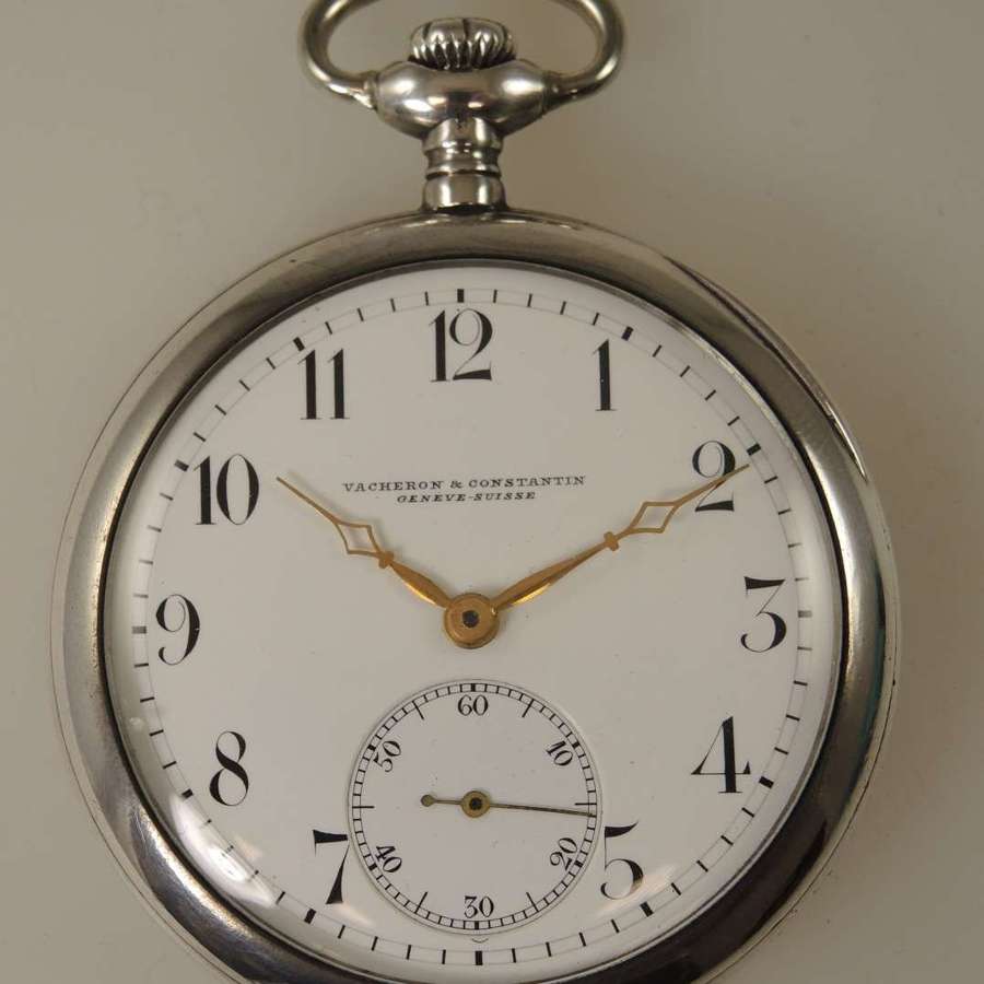 Genuine silver Vacheron & Constantin pocket watch c1918