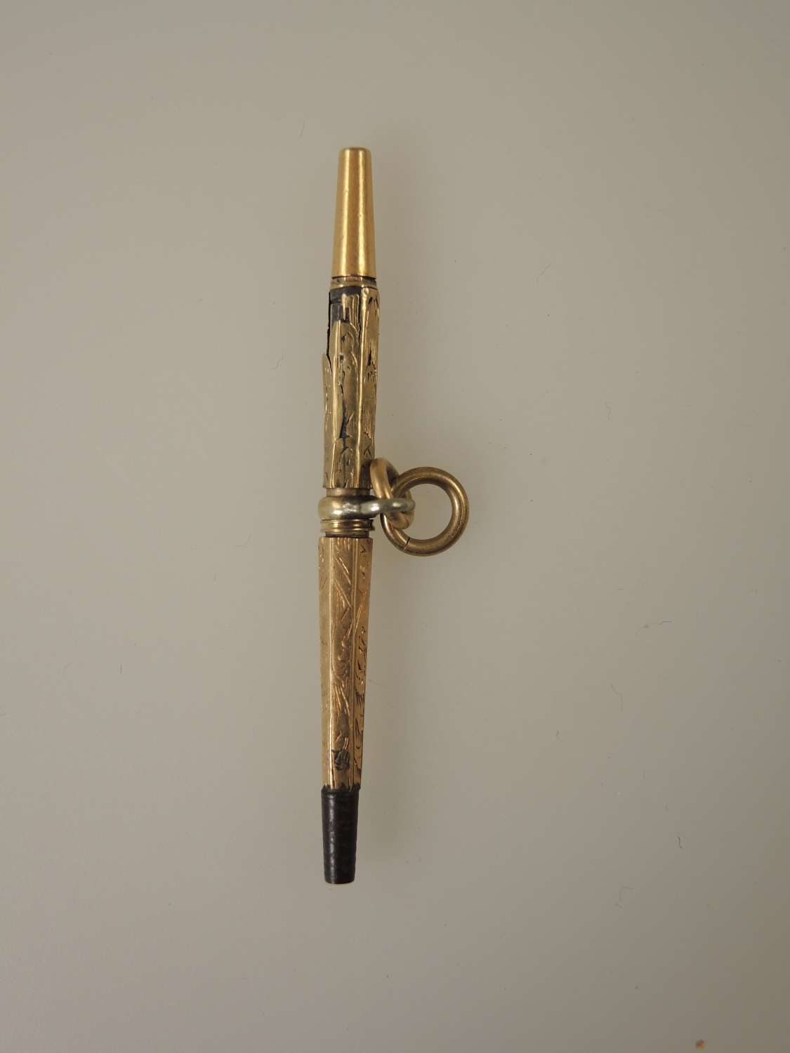 Gold Victorian double ended pocket watch key c1850