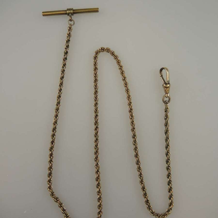 Long Peaky Blinders style Victorian pocket watch chain c1890
