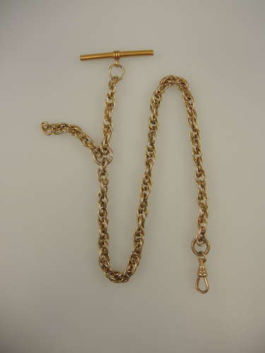 Superb gold plated Victorian pocket watch chain c1890