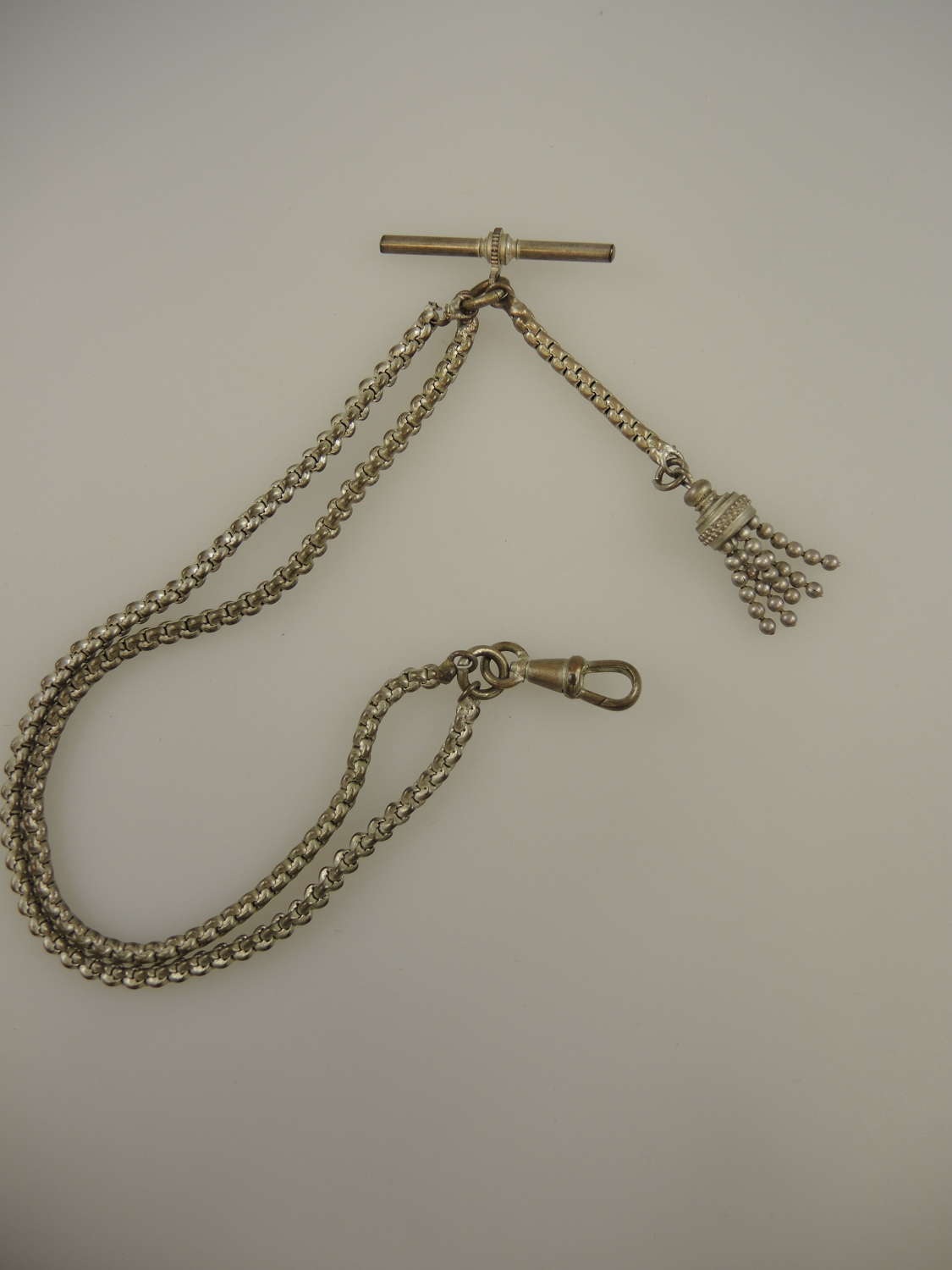 Victorian pocket watch chain with tassel c1890