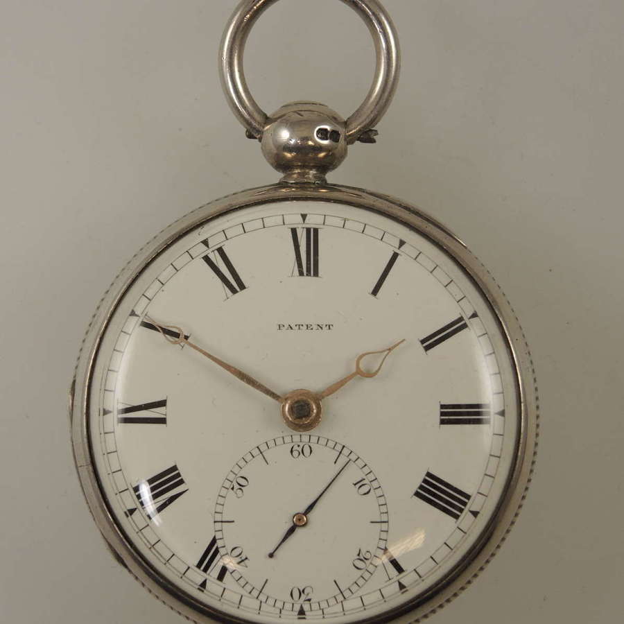 Superb example of an early silver fusee pocket watch. By Lautier, Bath