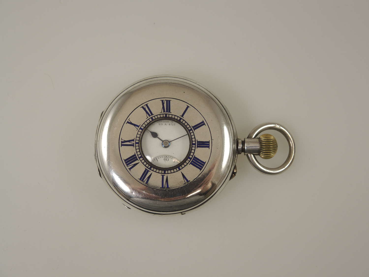 English silver half hunter pocket watch by S. Smith and Son c1902