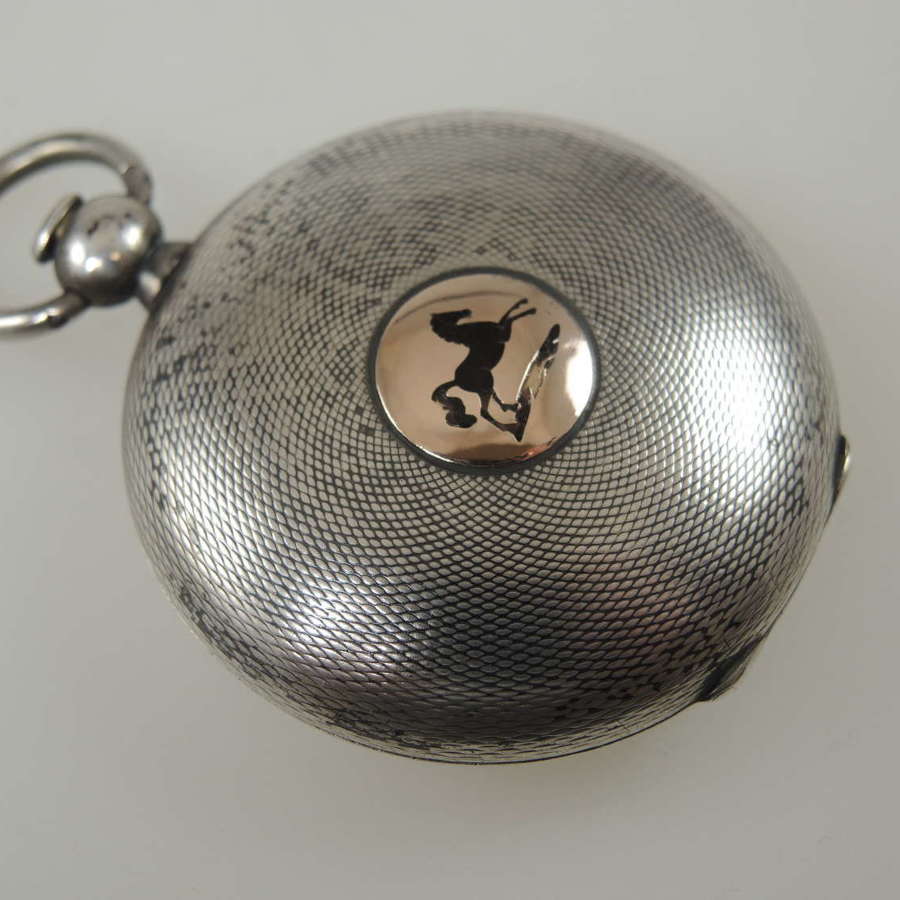 Rare silver VERGE hunter pocket watch by VACHERON and CONSTANTIN c1820