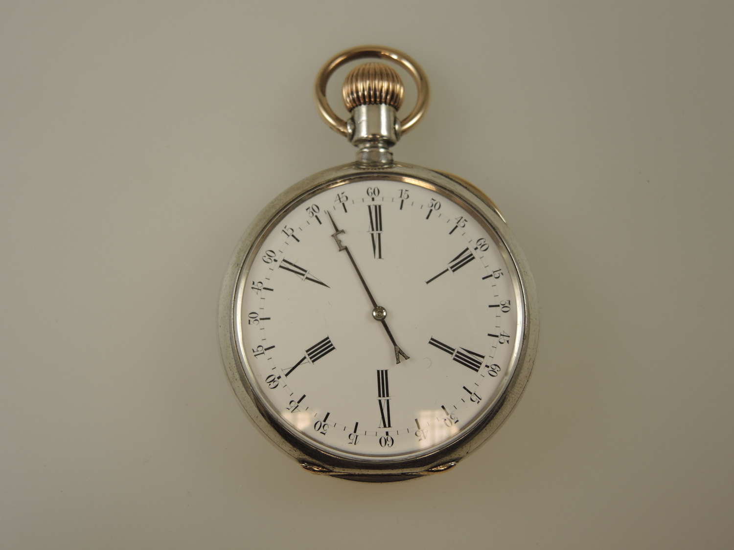Rare SIX HOUR dial pocket watch by F Vaucher c1880
