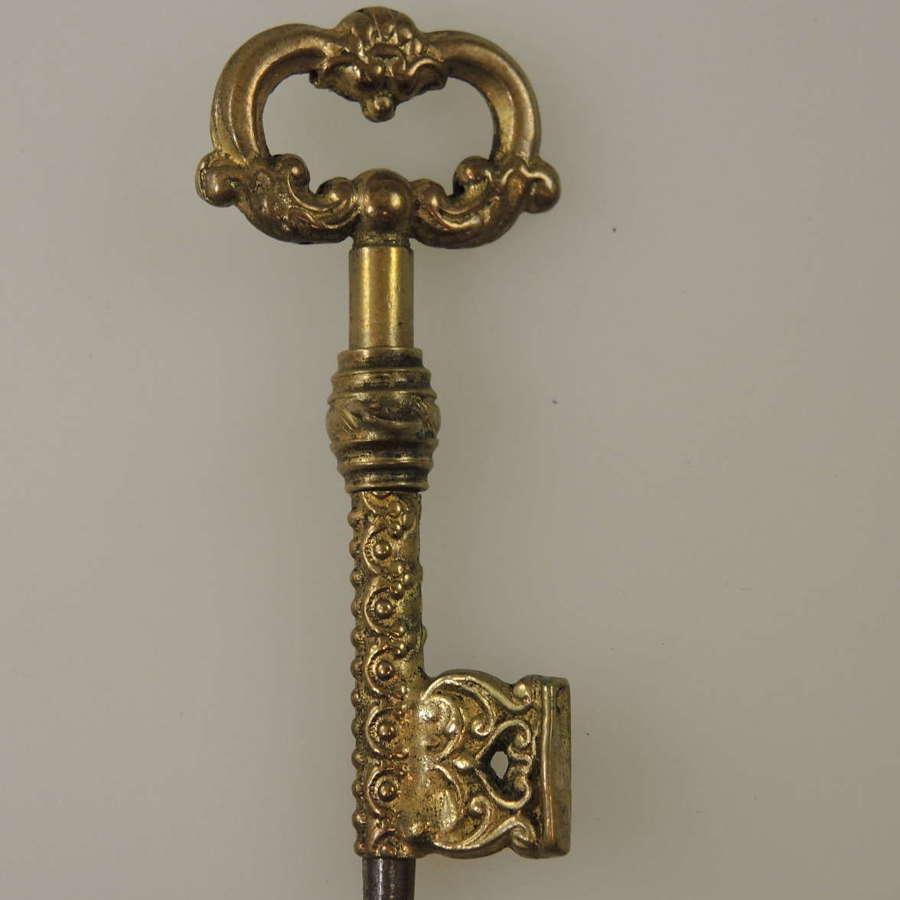 Large KEY shaped pocket watch key c 1850
